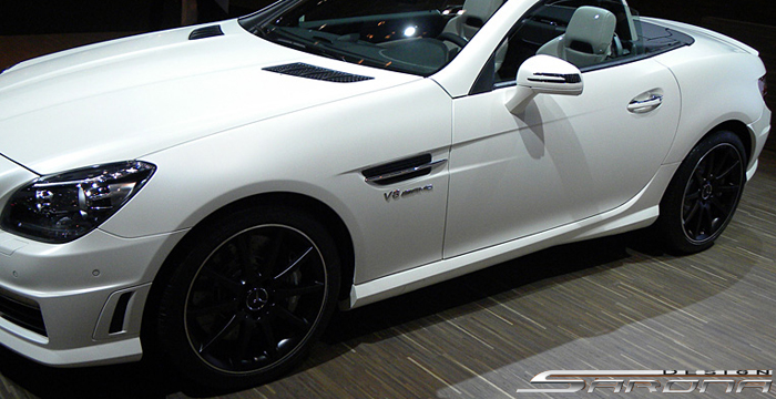 Custom Mercedes SLK  Convertible Side Skirts (2012 - 2015) - $690.00 (Part #MB-064-SS)